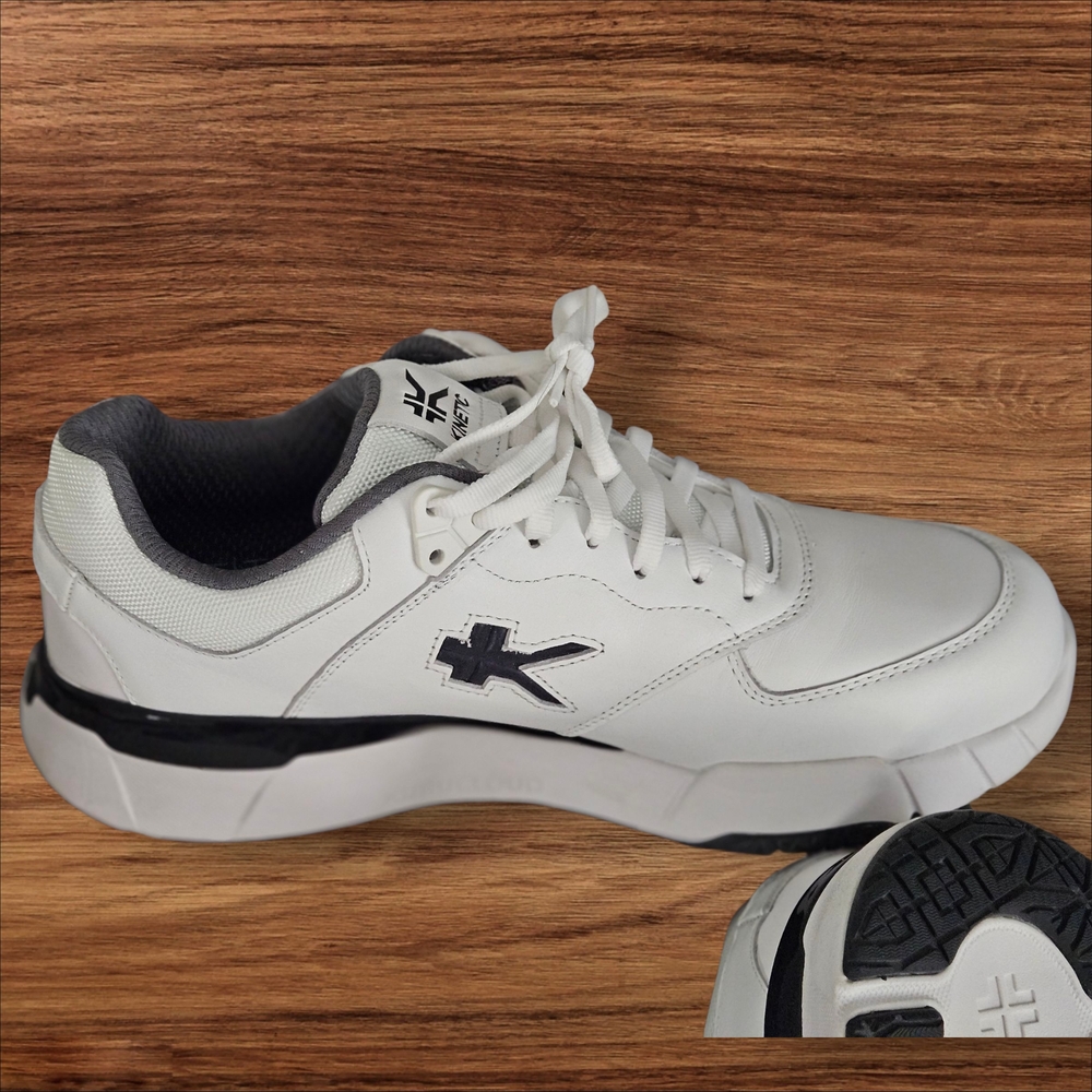 KURU Men's Kinetic 2.0 Size 11.5 Wide White Sneakers - Picture 5 of 11